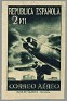 Spain 1939 Avion 2 Ptas Verde Oscuro Edifil NE 42